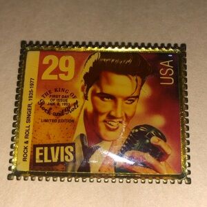 Elvis Presley 29 Cent Stamp Pin 1992